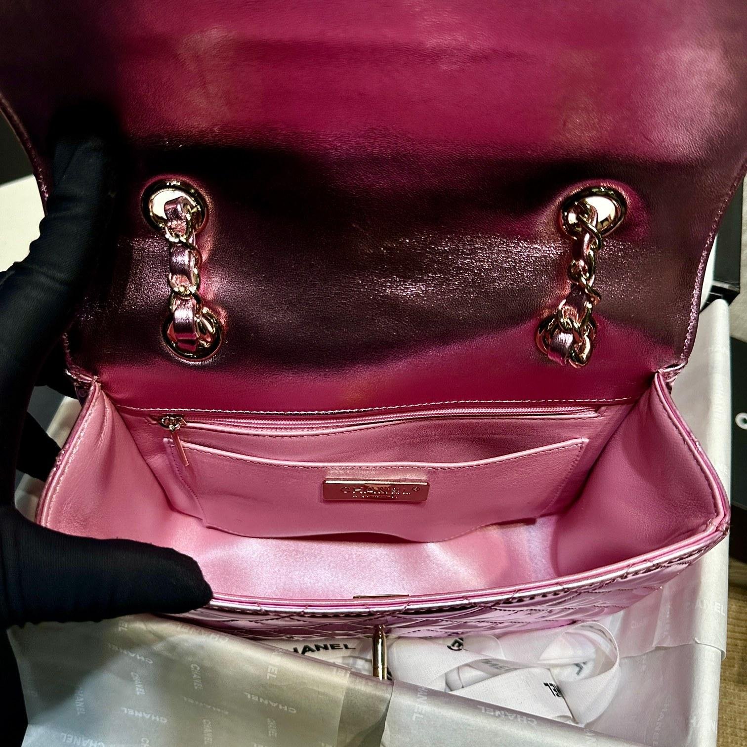 24ss Mini        Bookbag Women Backpacks        Shoulder Bags Patent Leather 5