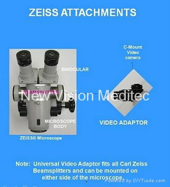 HD CCD Adaptor, Video camera, beam splitter, software for Operating Microscope 3