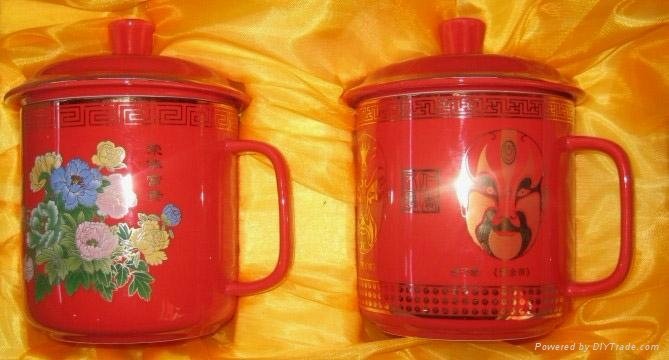 中國紅瓷茶杯 5