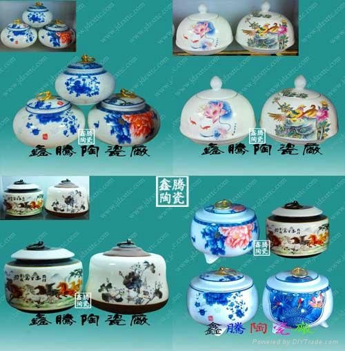 青花陶瓷茶叶罐 4