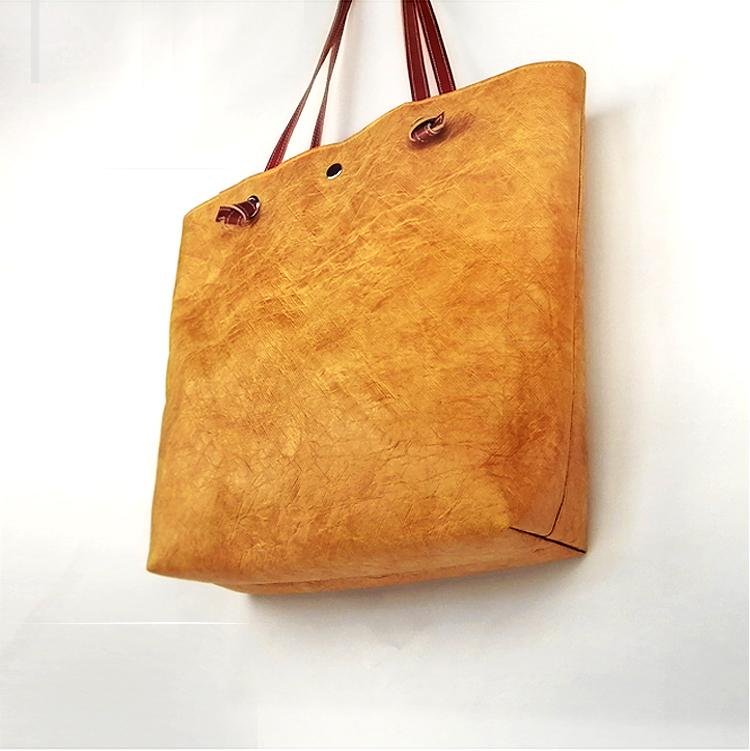 防水杜邦紙手提袋 環保休閑購物袋 可折疊手提包便攜簡約杜邦紙袋 2
