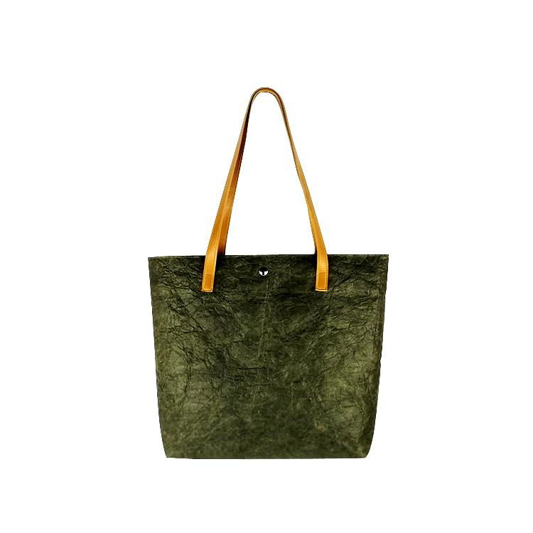 Washed solid DuPont bag   Eco-friendly foldable shopping bag 5