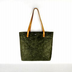 Washed solid DuPont bag   Eco-friendly foldable shopping bag