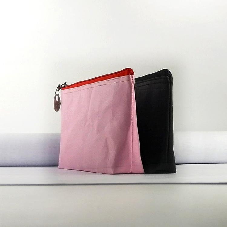 牛皮纸笔袋 文具用品收纳袋 大容量防水纯色化妆包 航空袋 2