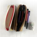 Brown paper Pencil case Green durable gold stationery pencil case 4