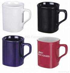 Square coffee mug, 9oz