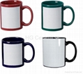 Black Mug with White Panel