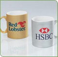 gold , silver sublimation mugs 2