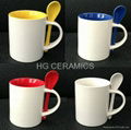 11oz sublimation mug with spoon