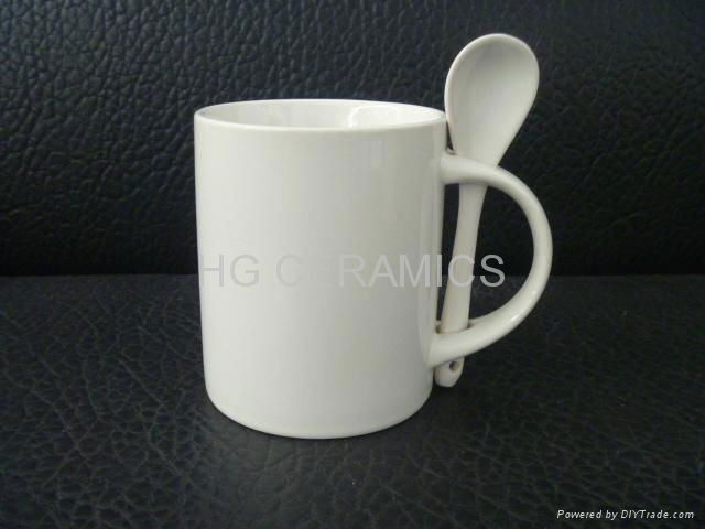 11oz sublimation mug with spoon 3