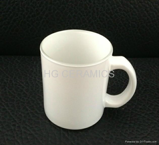  11oz white sublimation glass mug  2