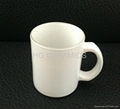  11oz white sublimation glass mug 