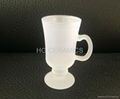 Outside frosted sublimation coated glass mug  1