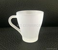 Outside frosted sublimation coated glass mug  4