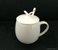 fine bone china mug with lid and spoon 