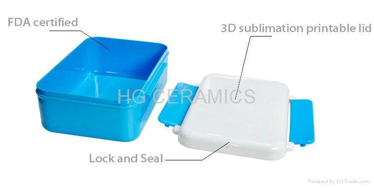 Sublimation Lunch Box-white  4