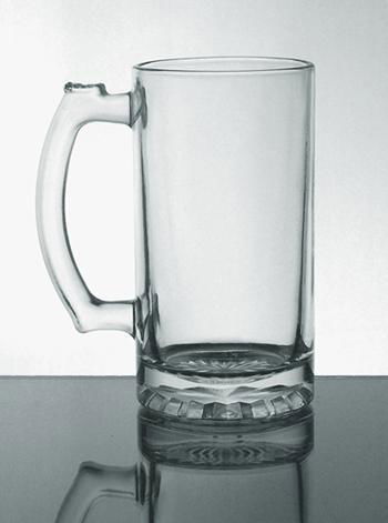 Glass beer steins