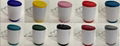 Sublimation mug with silicon lid and bottom  1