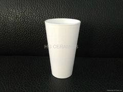  16oz white sublimation glass mug 