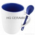 11oz  inner blue spoon mug 