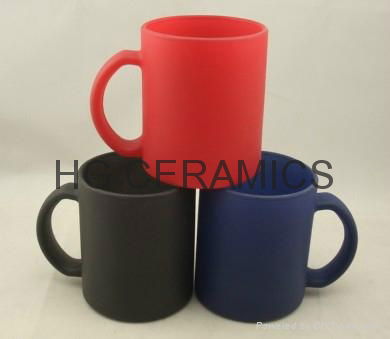 11OZ color change glass mug ,  glass mug