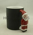 Santa Claus Handle color change mug , Penguin handle color change mug  3