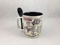 15oz  spoon mug ,Square handle  mug