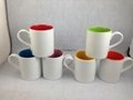 11oz  Sublimation inner color mug ,new mug shape 