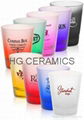 Spray color  shot  glass mug , Frosted 