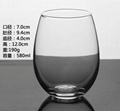 580ml egg shape glass mug with frosted sublimation coating  1