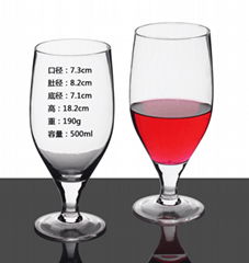 500ml  Glass mug  , Red wine glass , goblet 