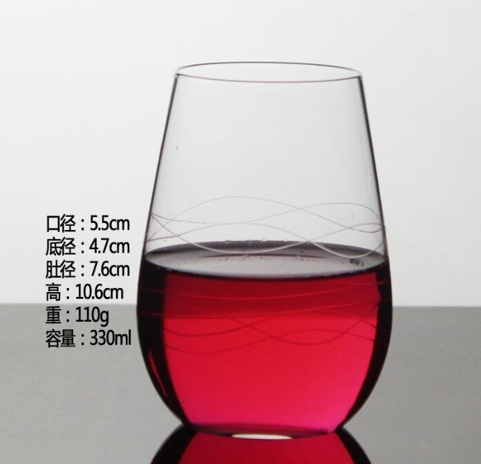 330ml  Glass mug  , Red wine glass , goblet 