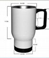 Stainless steel travel mug, sublimation coated,Car mug  6