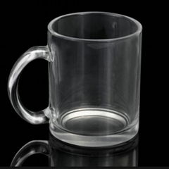 11oz Sublimation clear glass mug  