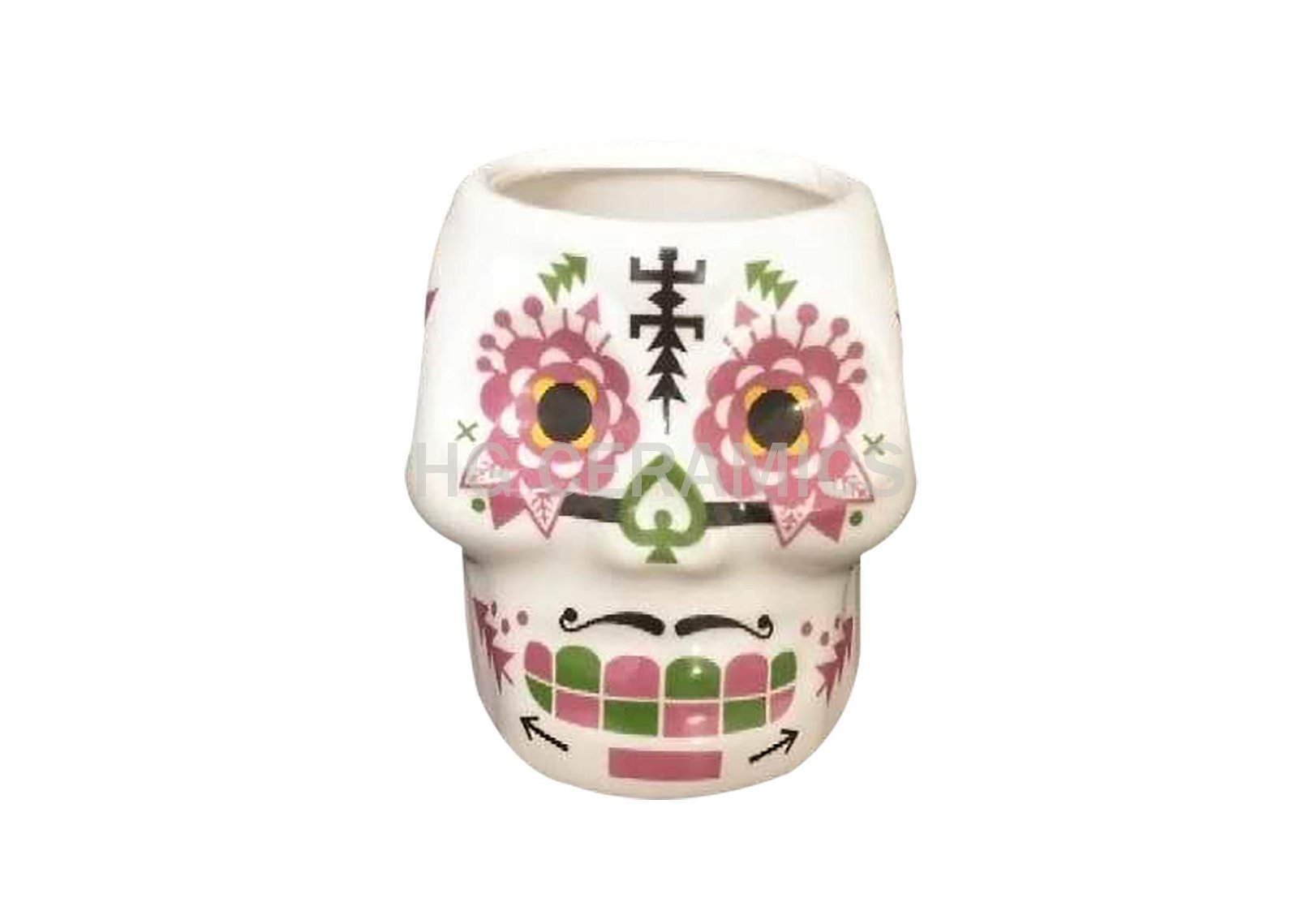 Ceramic Skull mug ,White  color  1