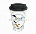 12oz double wall takeaway cup, PP material 1