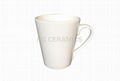 porcelain latte mug, 12oz