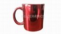 Metallic Red Color Mugs