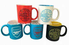 Rubber Feel Coating Printed Mug. Rubber Feel Coating Engraved Mug