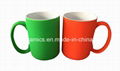 Rubber Feel Coating Printed Mug. Rubber Feel Coating Engraved Mug 2