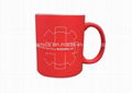 Rubber Feel Coating Printed Mug. Rubber Feel Coating Engraved Mug