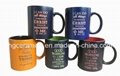 Spray Color Mug. Ceramic Mug with Paint Spray, Spray Mug with Laser Logo 2