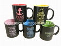 Spray Color Mug. Ceramic Mug with Paint Spray, Spray Mug with Laser Logo 4