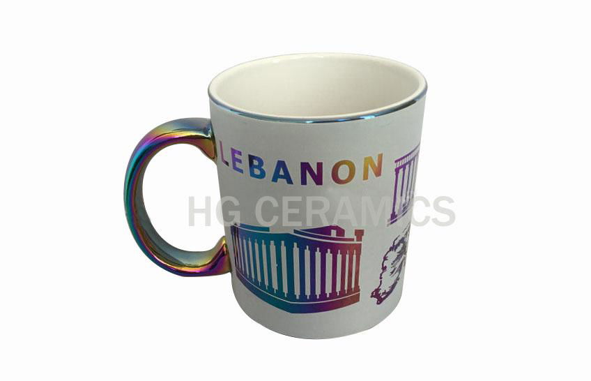 Metallic Mug, Colorful Metallic Mug with Printing, Electroplate Colorful Mug 2