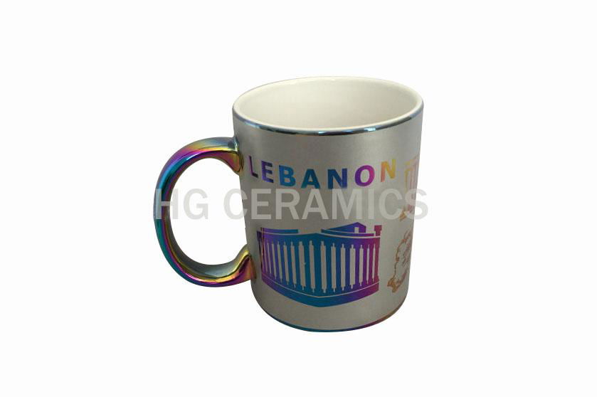 Metallic Mug, Colorful Metallic Mug with Printing, Electroplate Colorful Mug 3
