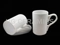 11oz white mug, ear handle