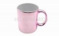 Metallic Pink Color Mugs