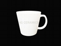 Matte finish white mug 1