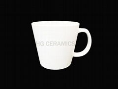 Matte finish white mug