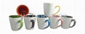 12oz latte mug, inside and handle color     1